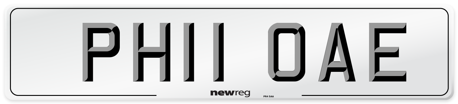 PH11 OAE Number Plate from New Reg
